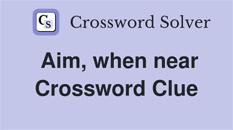 aim crossword clue